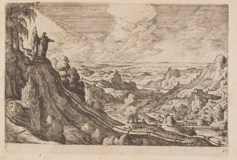 Plate 21, from Landscapes with Scenes from the Old and New Testament and Ovid’s Metamorphoses by Hans Bol