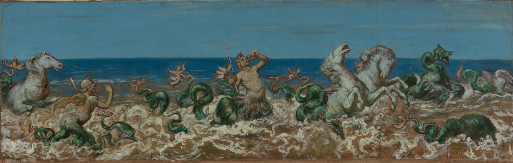 Procession of Tritons by Hans Thoma
