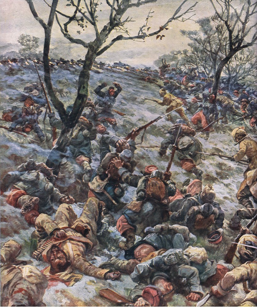 The Collapse of the French Front Line, from The Illustrated History of the World War 1914-1915 by Hans W. Schmidt