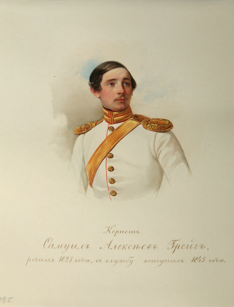 Portrait of Samuil Alexeyevich Greig from the Album of the Imperial Horse Guards by Hau