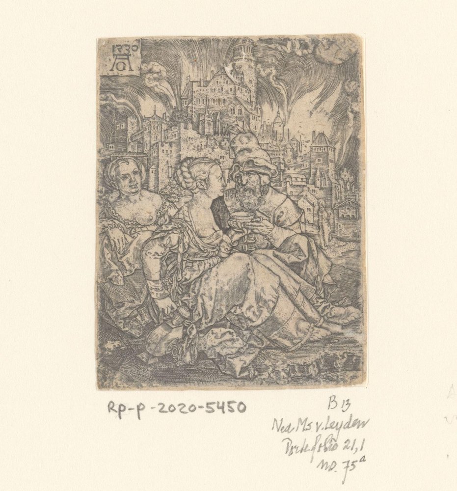 Lot and His Daughters by Heinrich Aldegrever