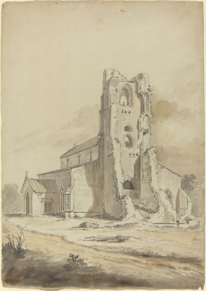 Ruined Church by Hendrik Frans de Cort