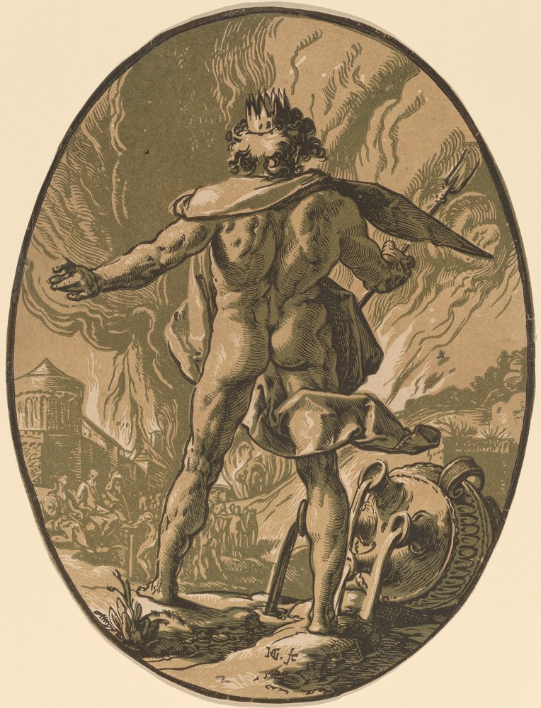 Pluto by Hendrik Goltzius