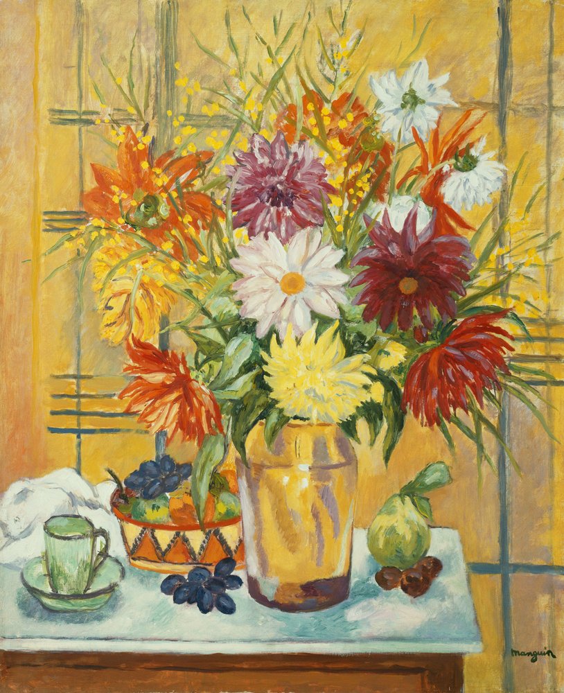 Flowers in a Vase by Henri Charles Manguin: Fine art print