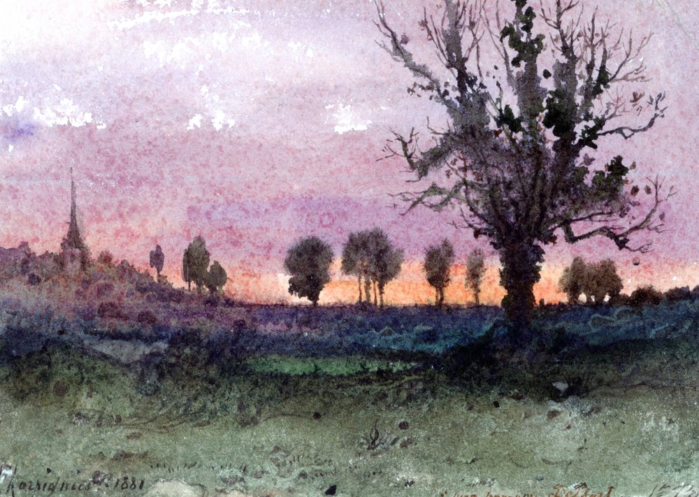 Landscape by Henri-Joseph Harpignies