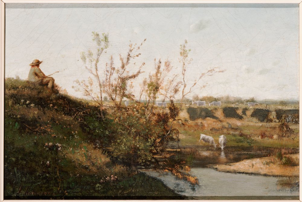 The Watering Place by Henri-Joseph Harpignies