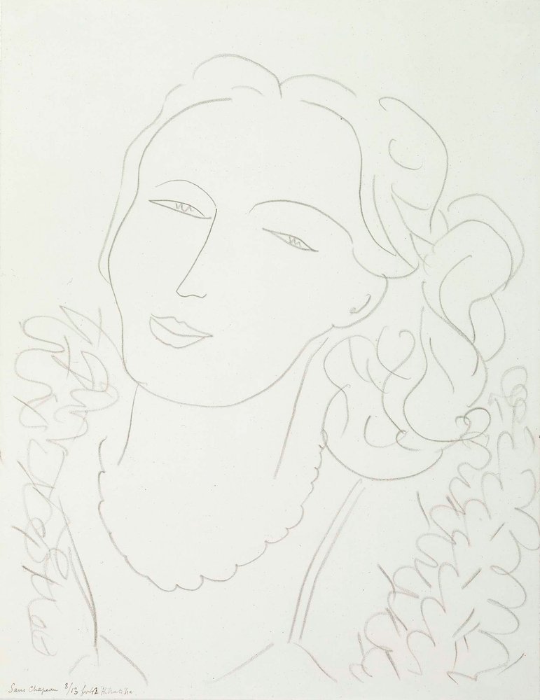 Woman without Hat by Henri Matisse