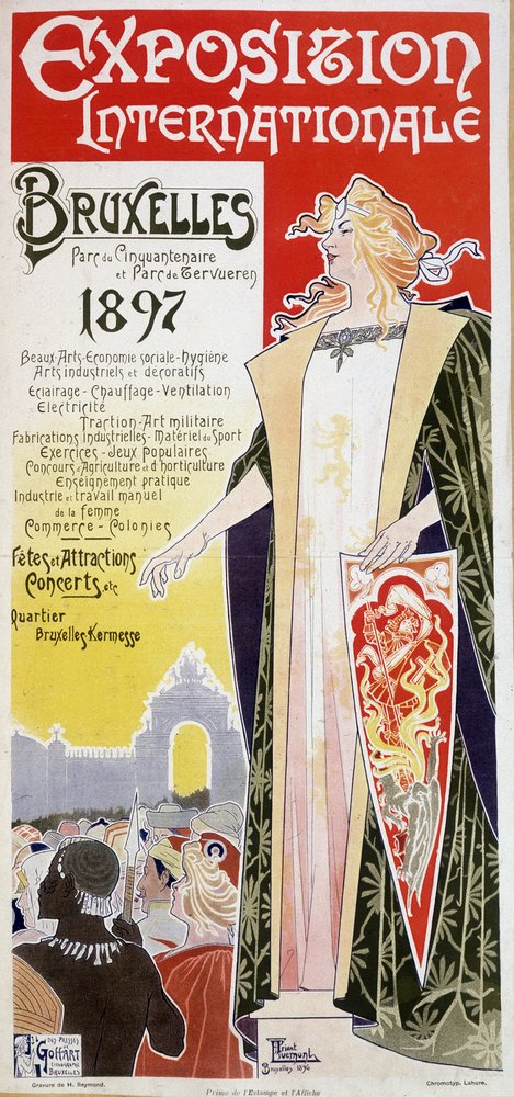 Poster for the Brussels International Exposition of 1897