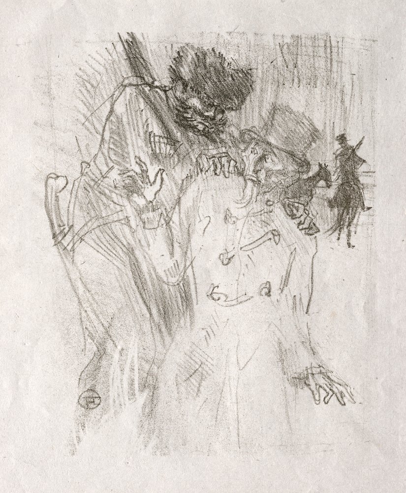 At the Foot of Sinai: Arrest of Schlomé Fuss, 1898 by Henri de Toulouse-Lautrec