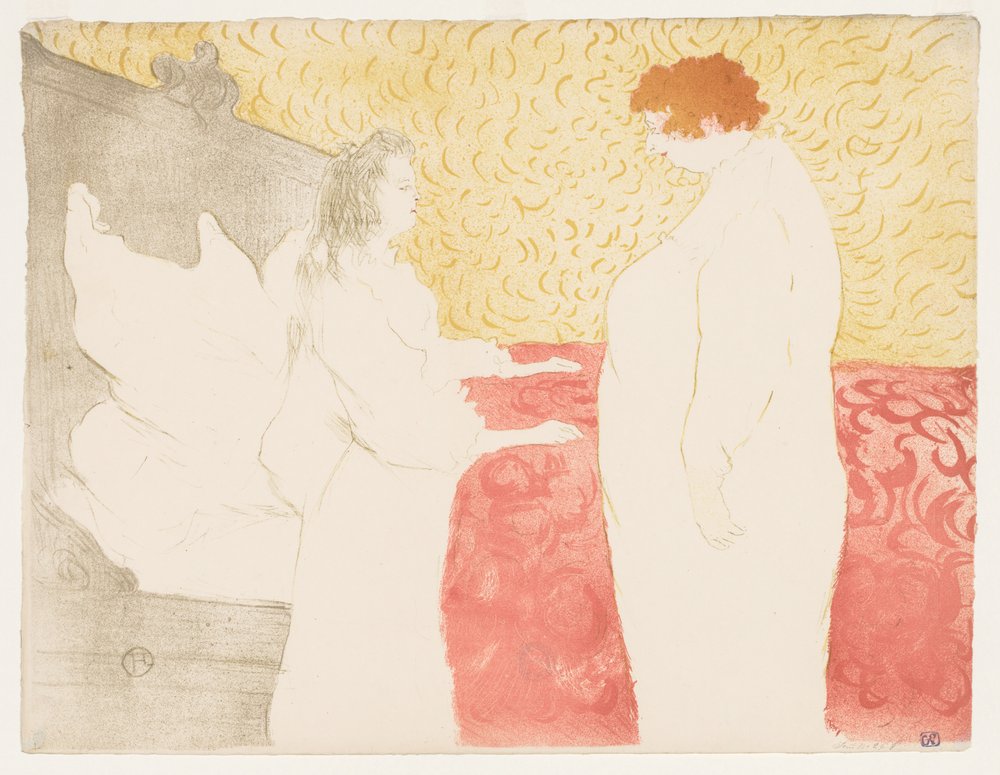 Elles: Woman in Bed by Henri de Toulouse-Lautrec