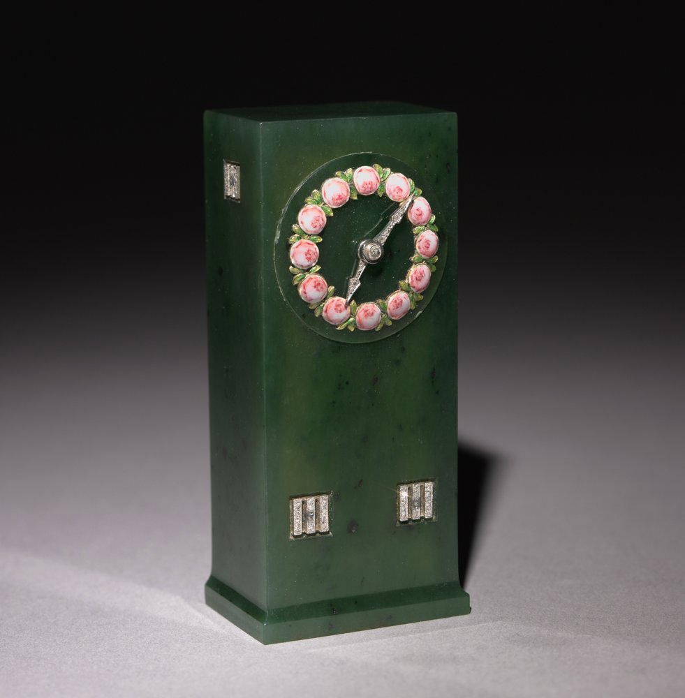 Clock, firm of Peter Carl Fabergé by Henrik Wigstrom
