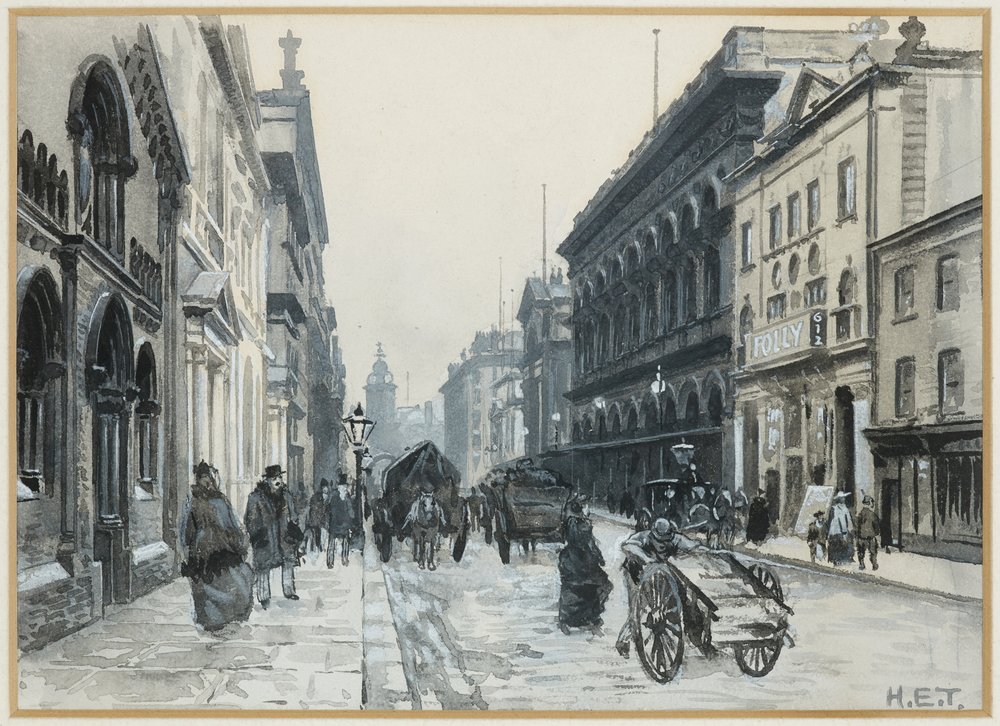 Peter Street, The Free Trade Hall by Henry Edward Tidmarsh
