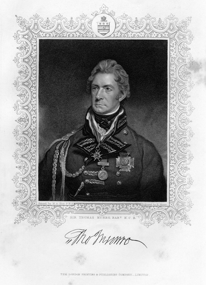 Sir Thomas Munro, Scottish Soldier and Statesman