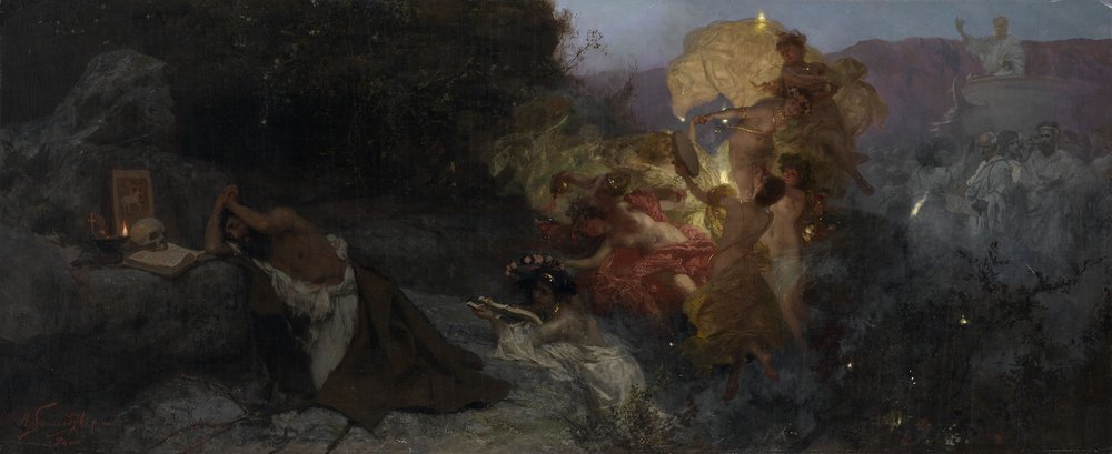 The Temptation of Saint Jerome by Henryk Siemiradzki