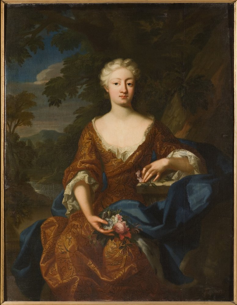 Portrait of Princess Luise Dorothea of Prussia by Hermann Hendrik de (active 1700-1731) Quiter