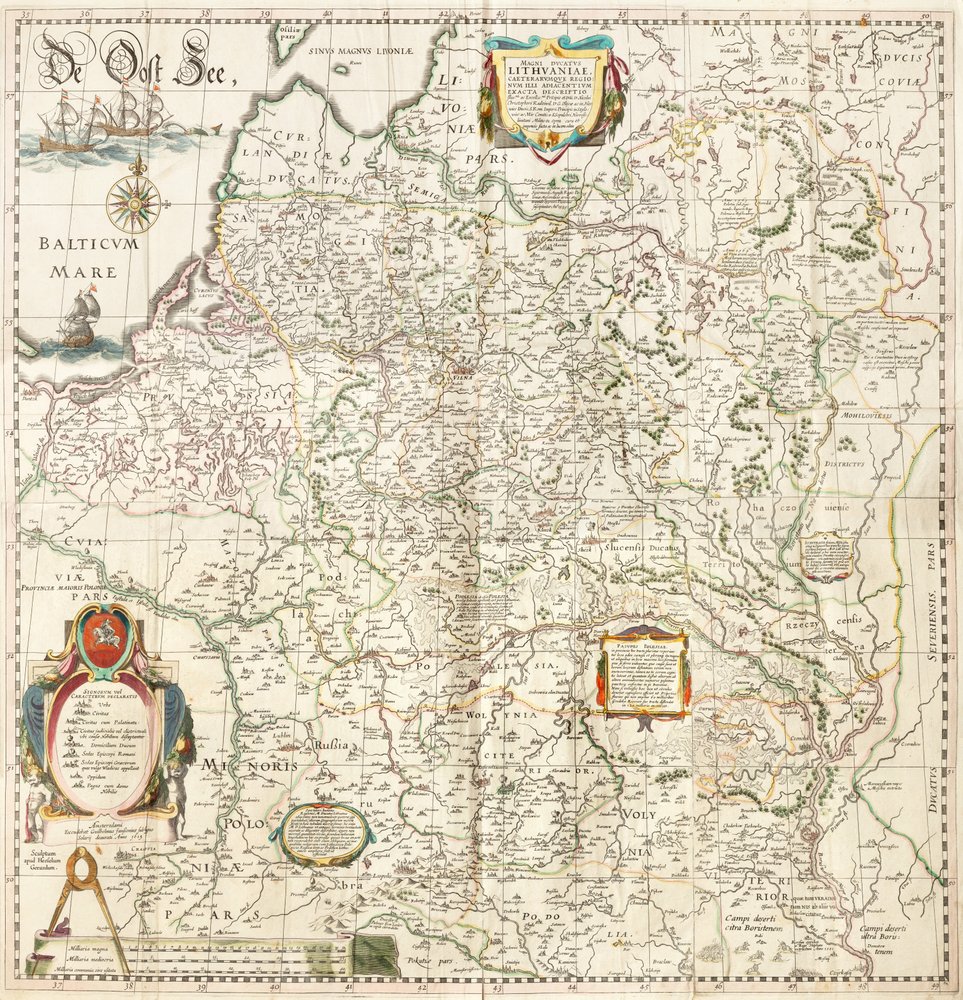 Map of the Grand Duchy of Lithuania and Adjacent Regions