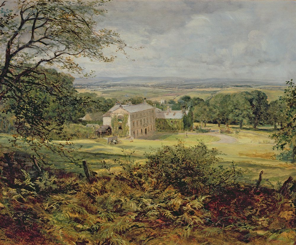 English landscape with a house, 19th century by Heywood Hardy