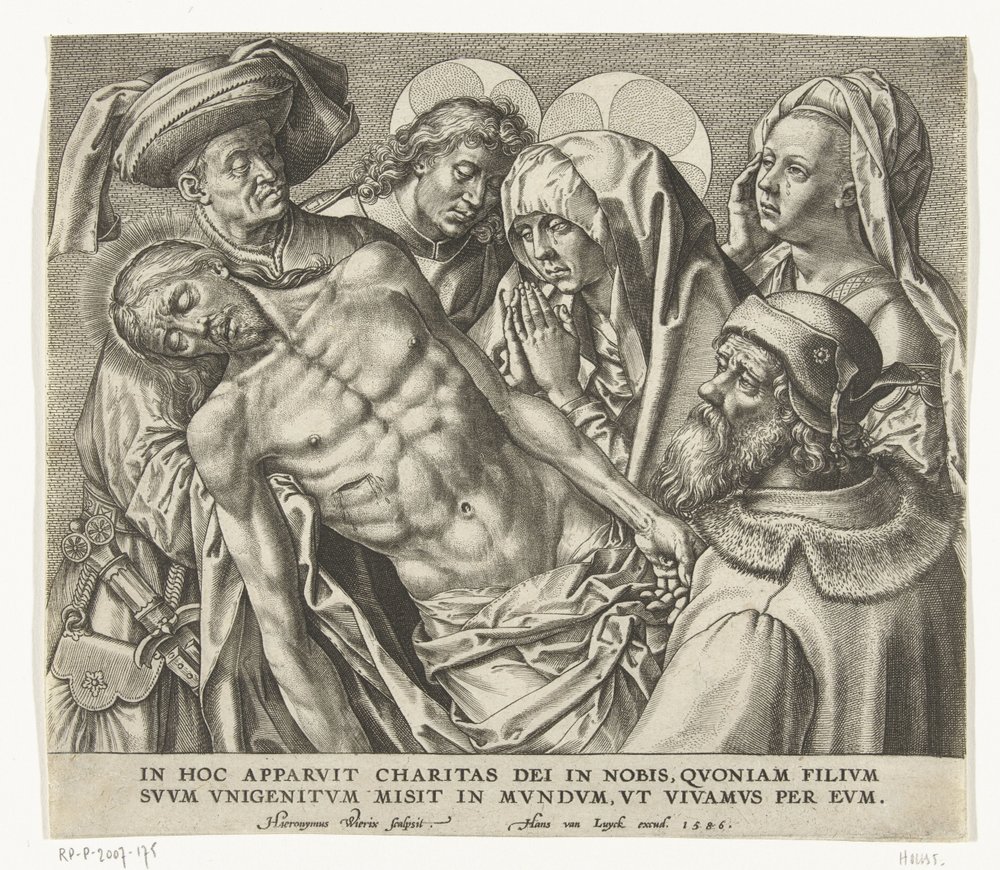 The Body of the Dead Christ Being Carried