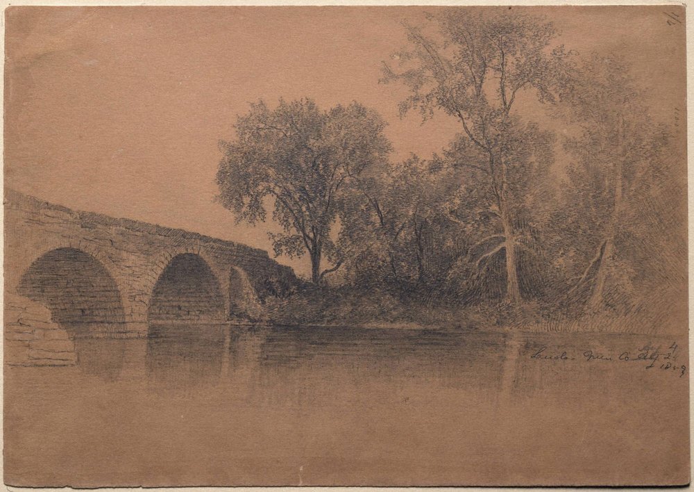 Bridge at Leeds, Green County, N.Y. by Homer Dodge Martin