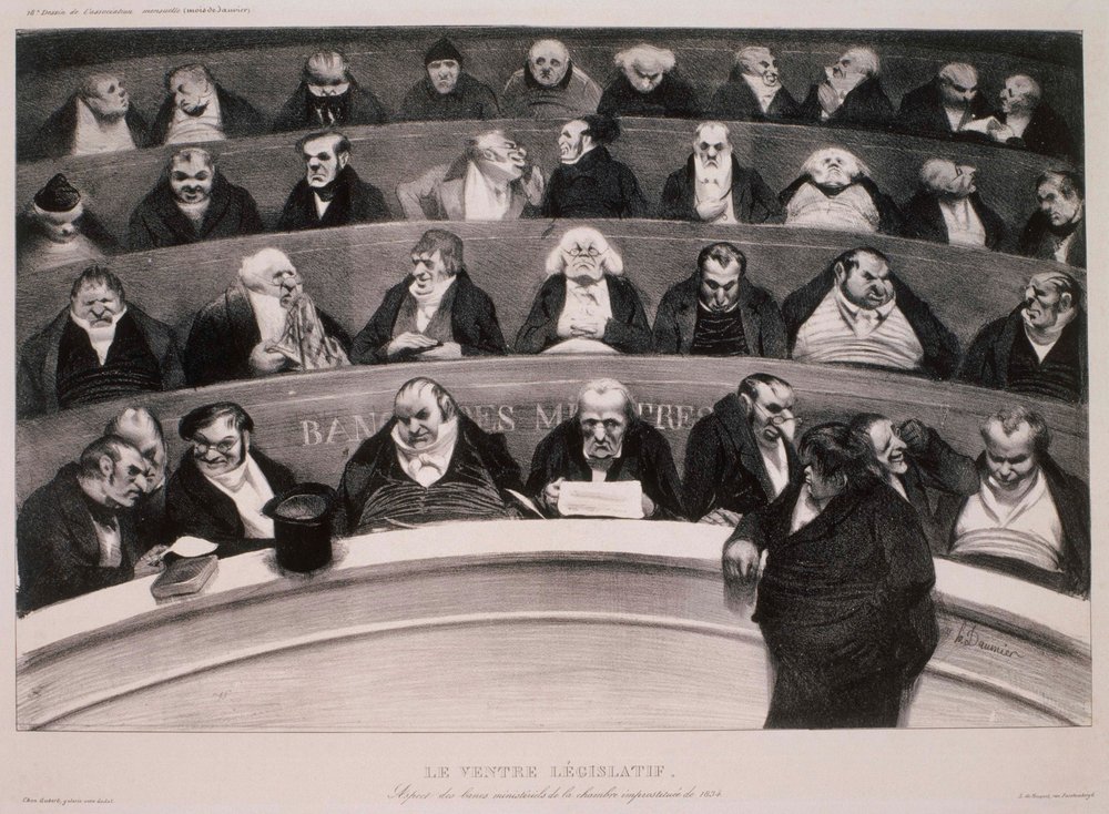 The Legislative Belly by Honoré Daumier