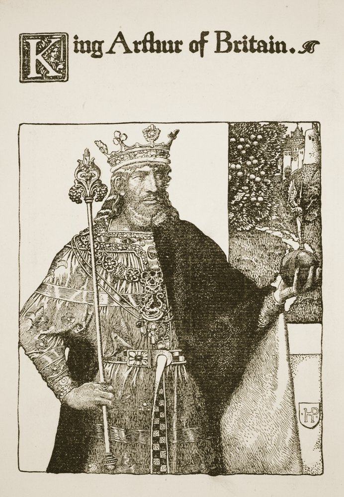 King Arthur of Britain, Illustration from 'The Story of King Arthur and ...