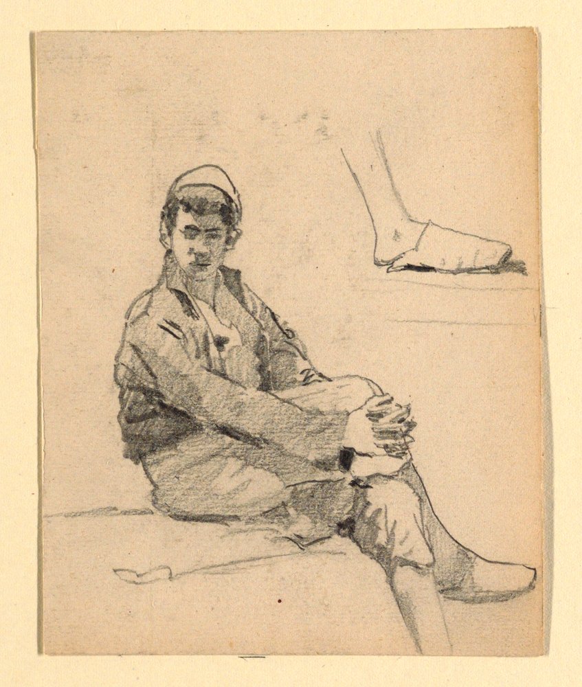 Obverse: A seated young Moor (?) by Howard Russell Butler