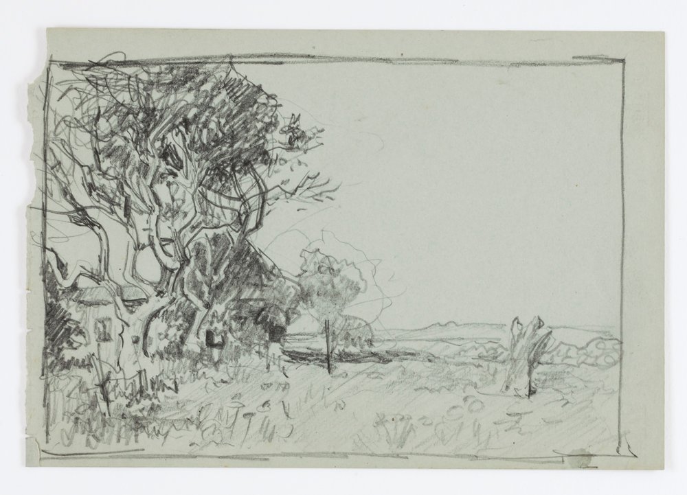 Untitled (Tree with House) by Howard Russell Butler