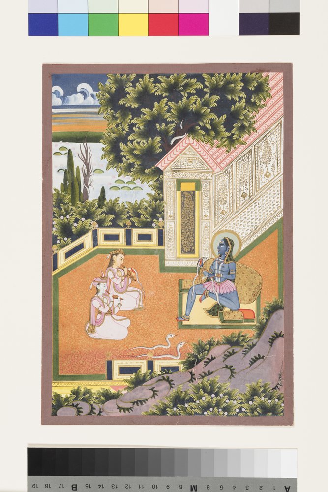 Asavari Ragini of Sri by Indian School