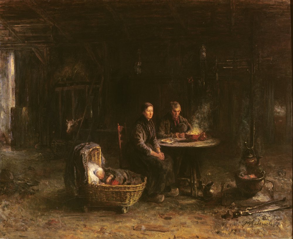 Lunch at a Farm in Karlshaven near Delden by Isaac Israels
