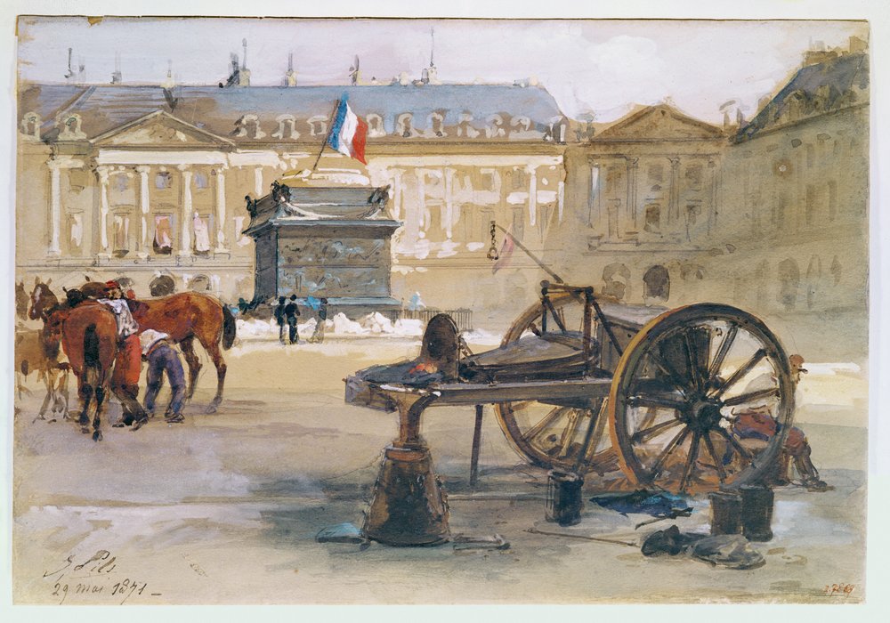 Paris Commune: The Fall of the Vendome Column, 29th May 1871