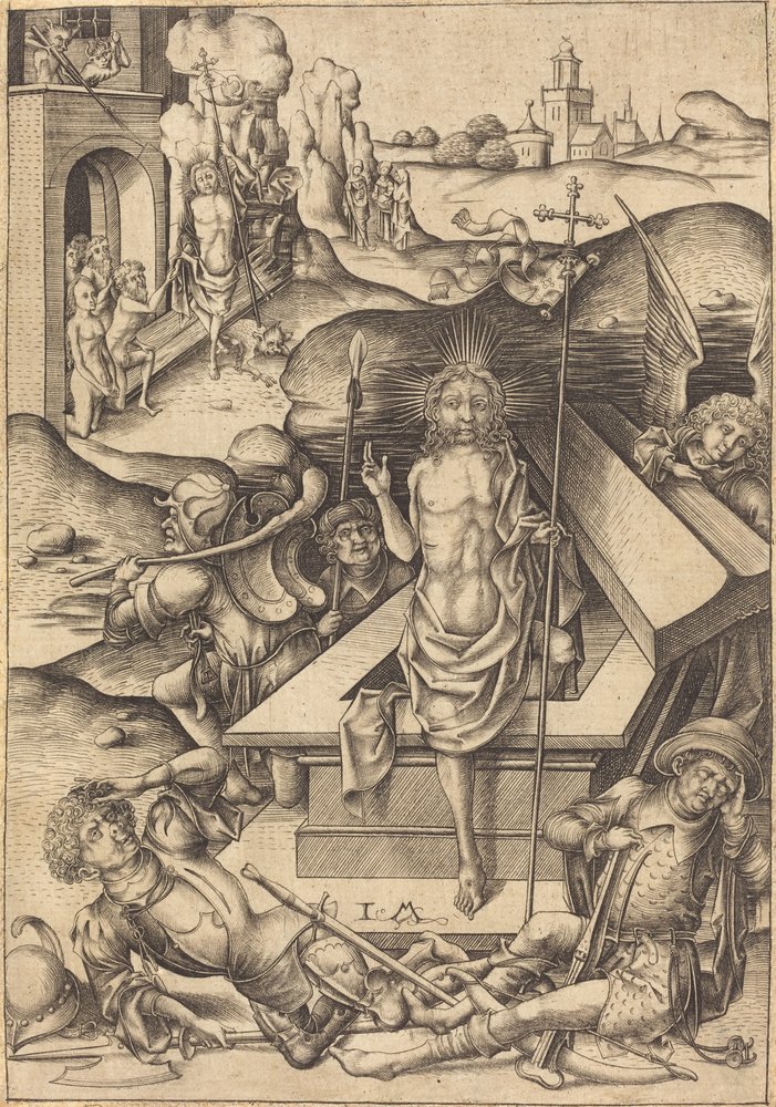 The Resurrection, c. 1480 by Israhel van Meckenem