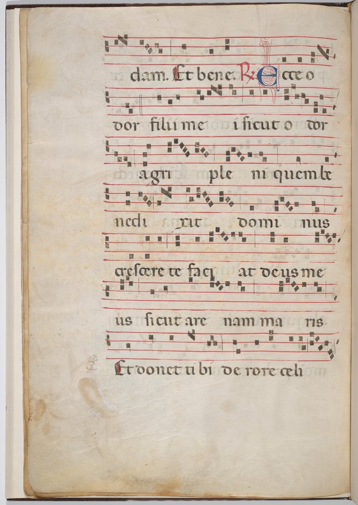Leaf 8 from an Antiphonal Fragment (verso) by Italian 13th Century