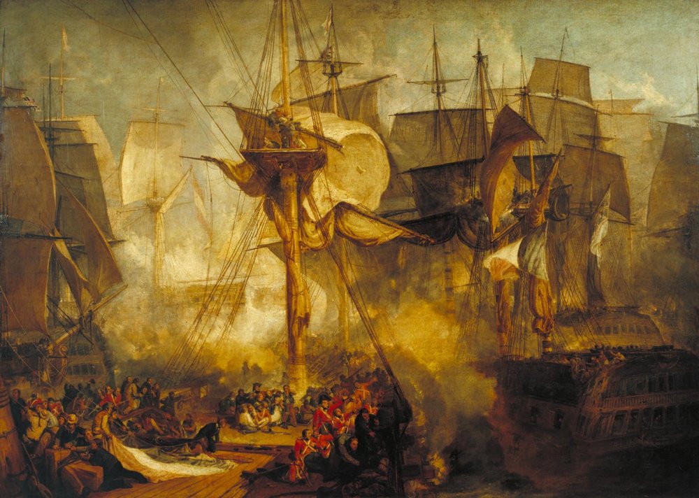 The Battle of Trafalgar (1806) by Joseph Mallord William Turner