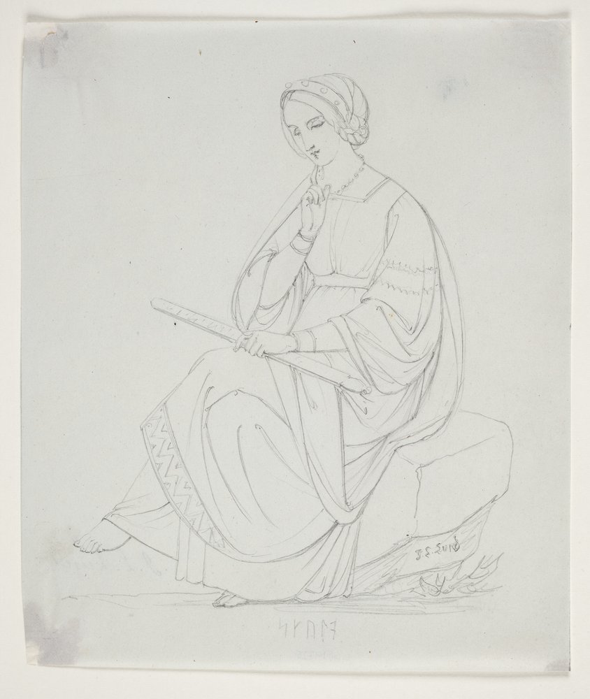 Study for 'The Three Norns' by J.L. Lund
