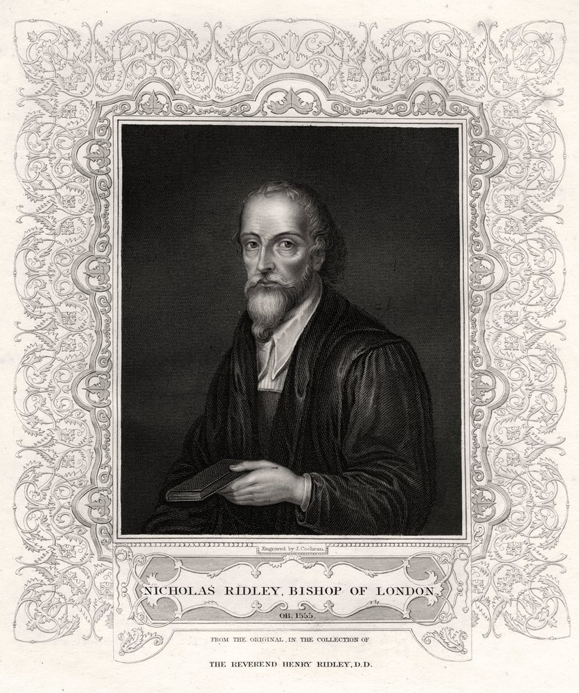 Nicholas Ridley, Bishop of London, 19th Century by J. Cochran