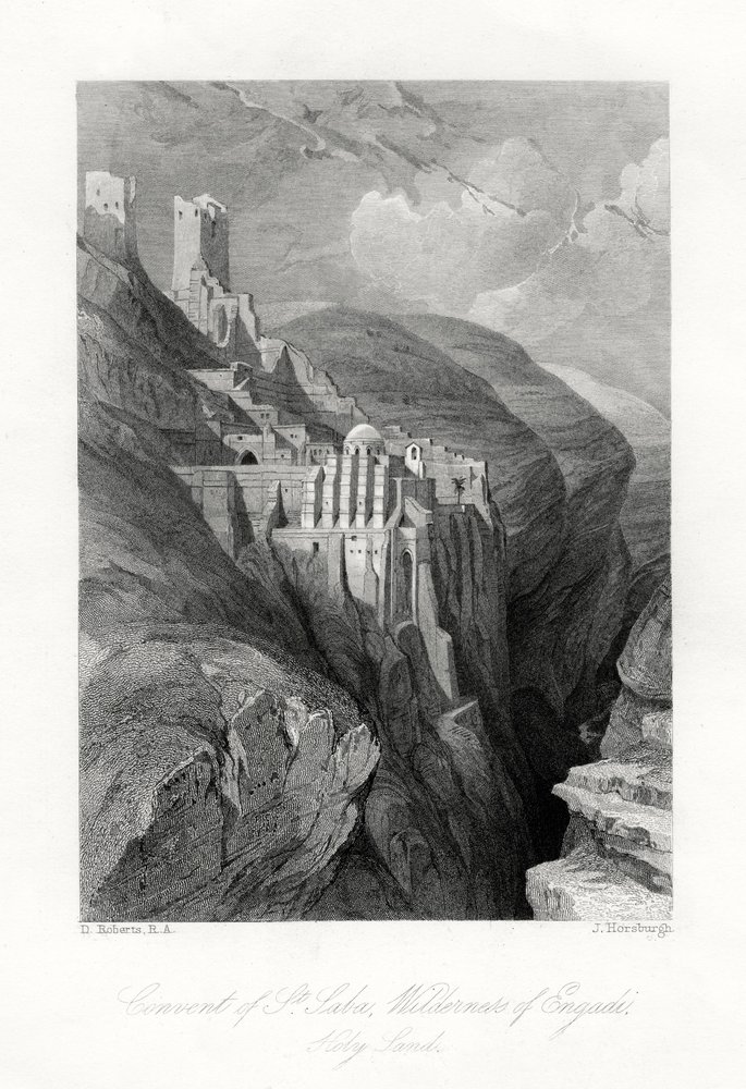 The Convent of St Saba, Wilderness of Engadi, Holy Land