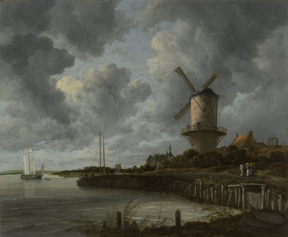 The Windmill at Wijk bij Duurstede, c. 1668-70 by Jacob van Ruisdael