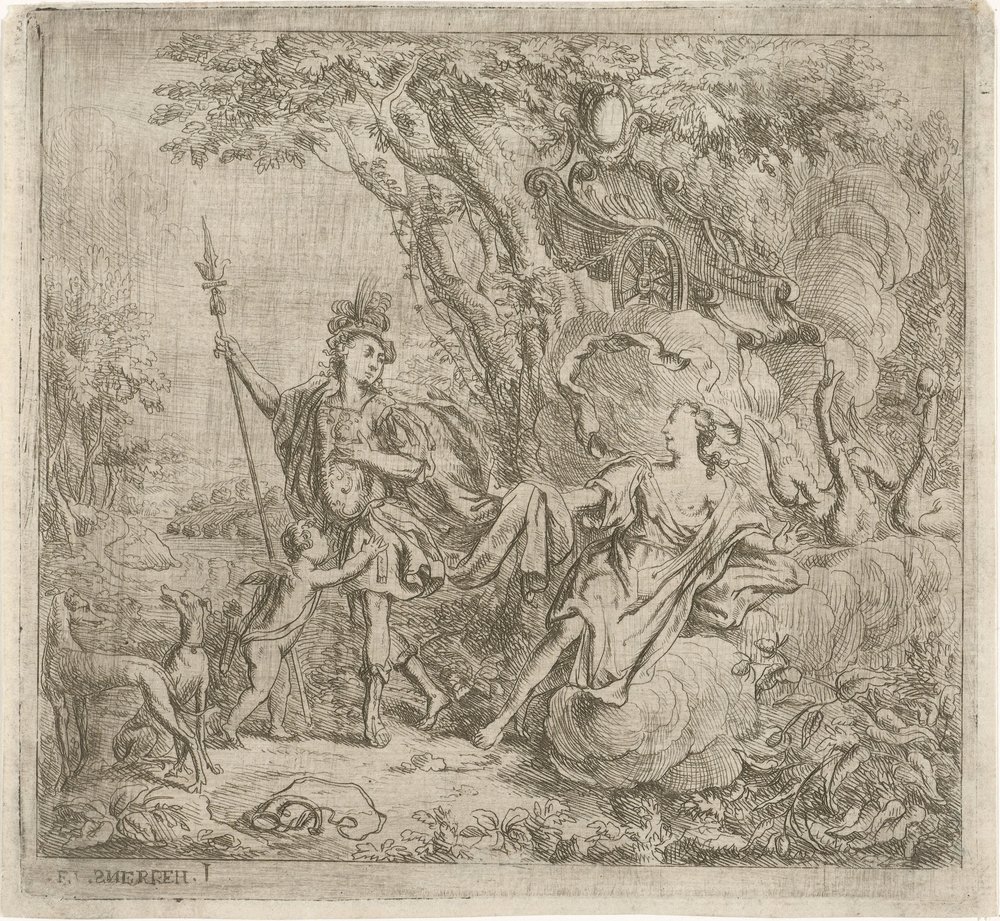 Venus Trying to Dissuade Adonis from Hunting