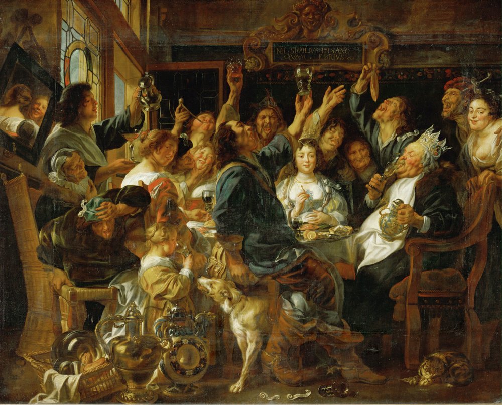 The Banquet of the Bean King by Jacob Jordaens