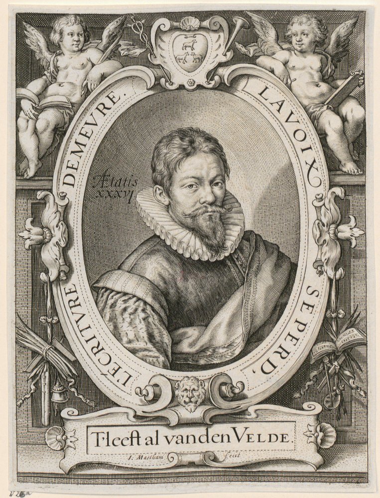 Portrait of Jan van de Velde the Elder by Jacob Matham