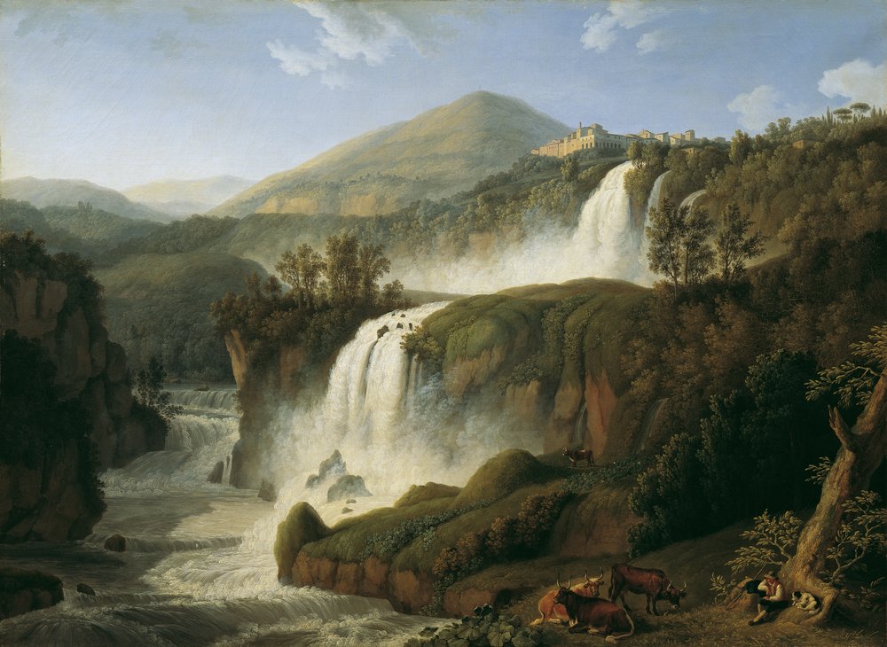 The Great Waterfall of Tivoli near Rome