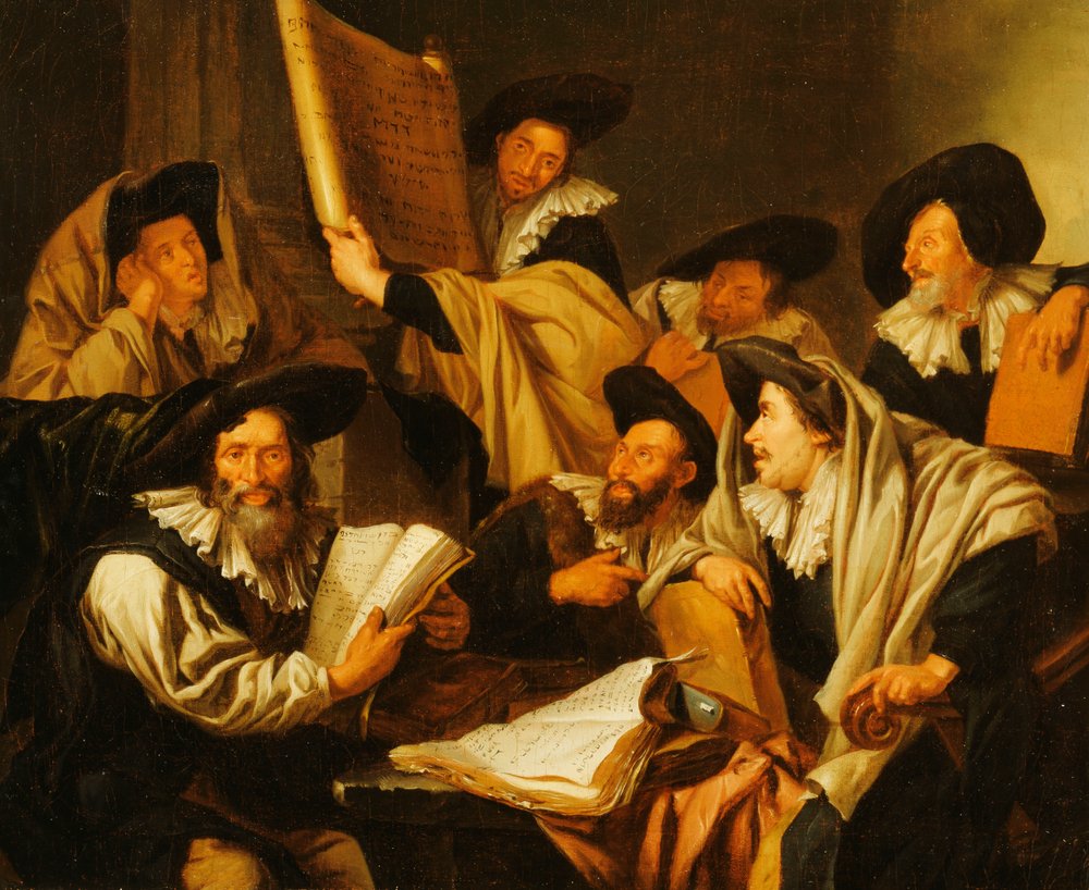 A Rabbinical Disputation by Jacob Toorenvliet