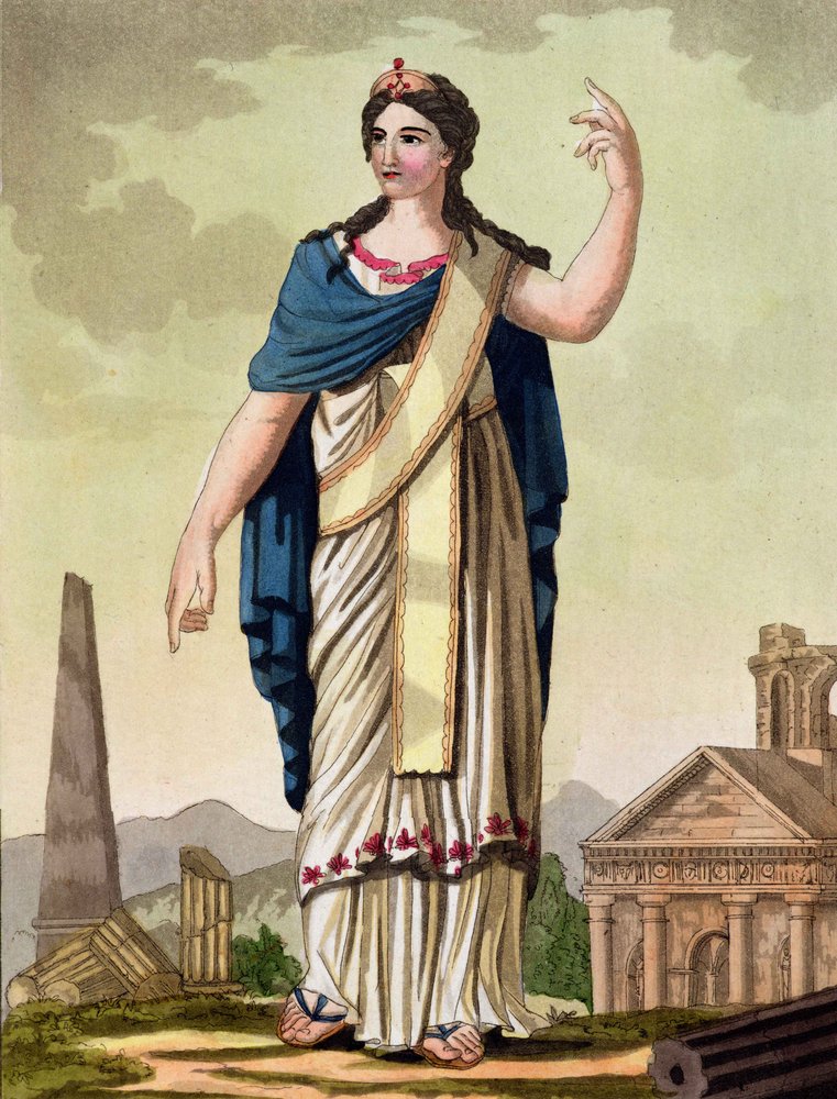 Patrician Woman, No. 26 from 'Antique Rome', engraved by Labrousse ...