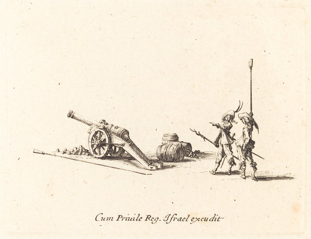 Preparing to Fire the Cannon by Jacques Callot