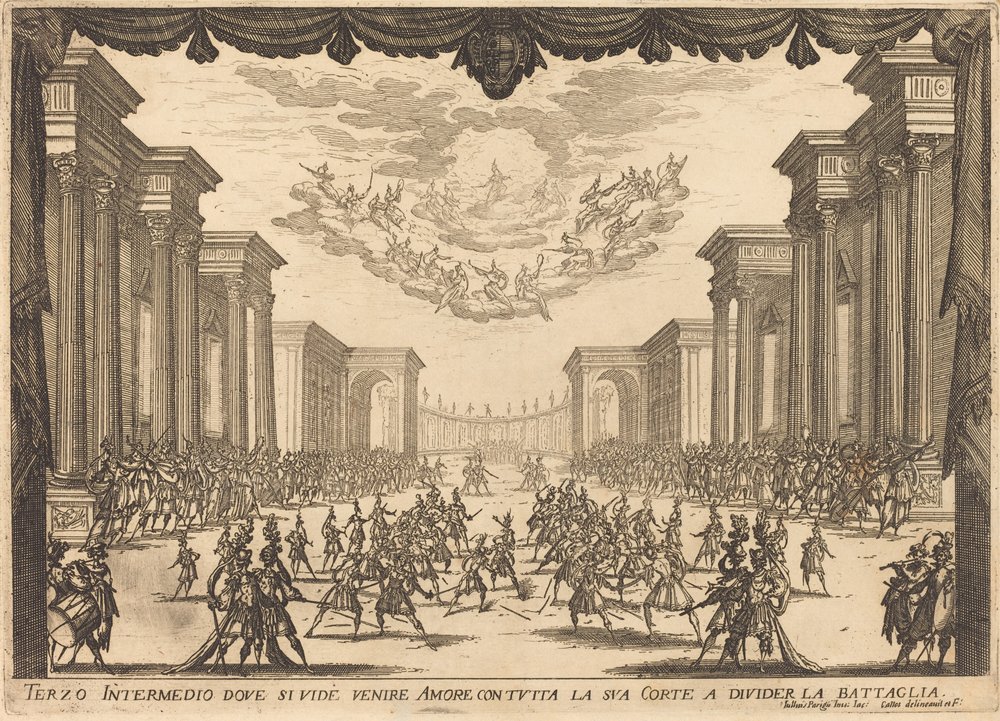 Third Intermezzo, 1617 by Jacques Callot