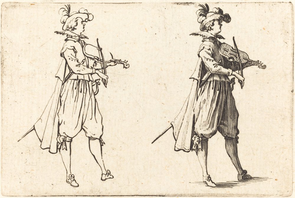 Violinist by Jacques Callot