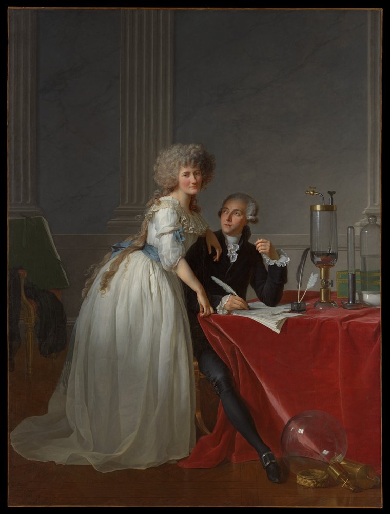 Antoine Laurent Lavoisier (1743-1794) and Marie Anne Lavoisier (Marie Anne Pierrette Paulze, 1758-1836) by Jacques Louis David