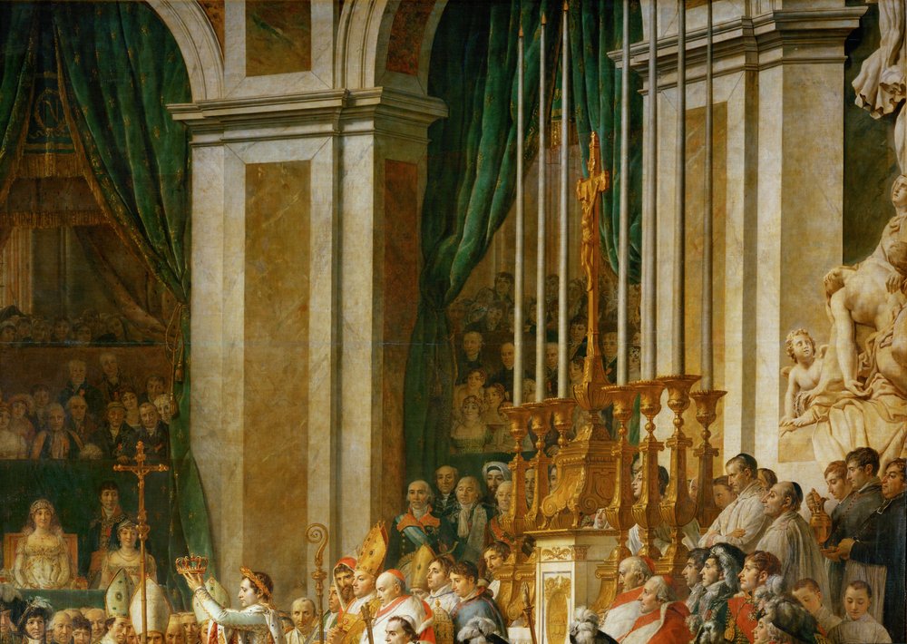 Coronation of Napoleon in Notre-Dame … by Jacques Louis David