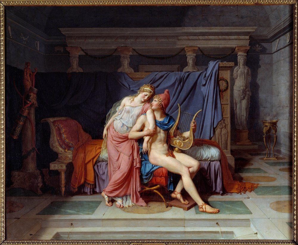 The love of Paris and Helen by Jacques Louis David