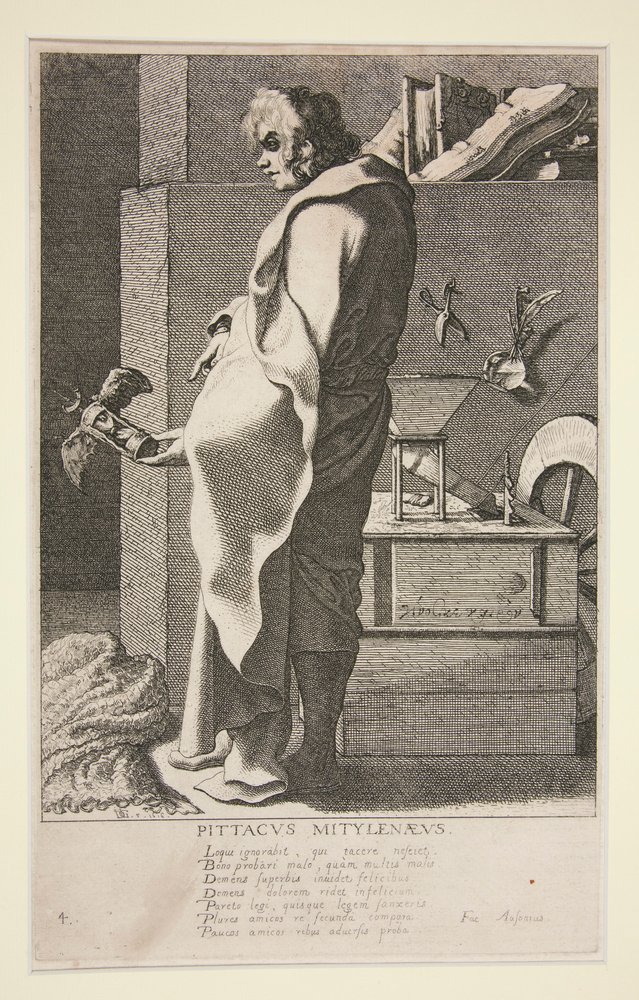 Pittacus Mytilenaeus, #4 from the Series The Seven Wise Men of Greece by Jacques de Gheyn III